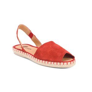 COSTA ANATOMICAS Spain Suede Espadrille Sandals With Open Toe And Back Strap